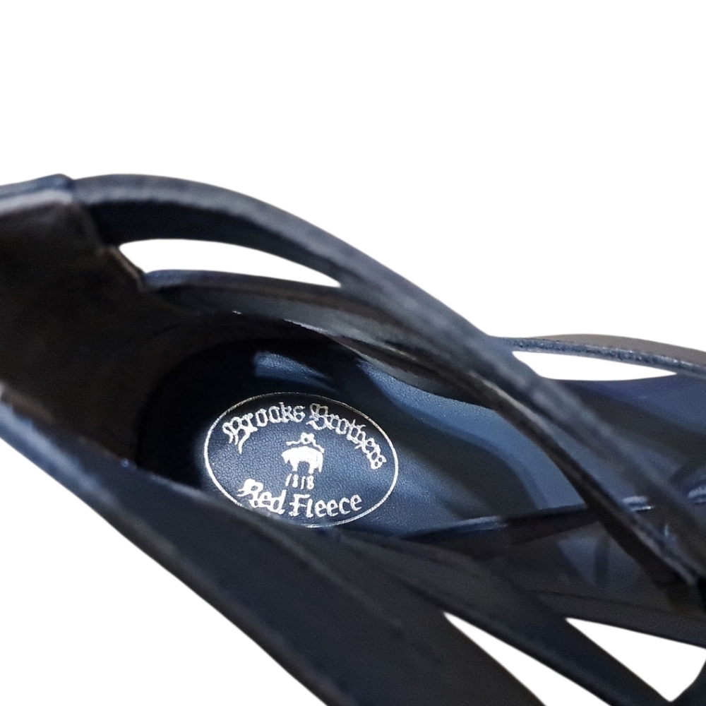 Brooks Brothers Red Fleece Sandals Size 8.5 - Picture 5 of 15